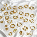 The Capri Hoops Stainless Steel 18K Gold Plated