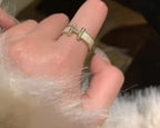 H gold plated rings