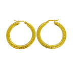 The Capri Hoops Stainless Steel 18K Gold Plated