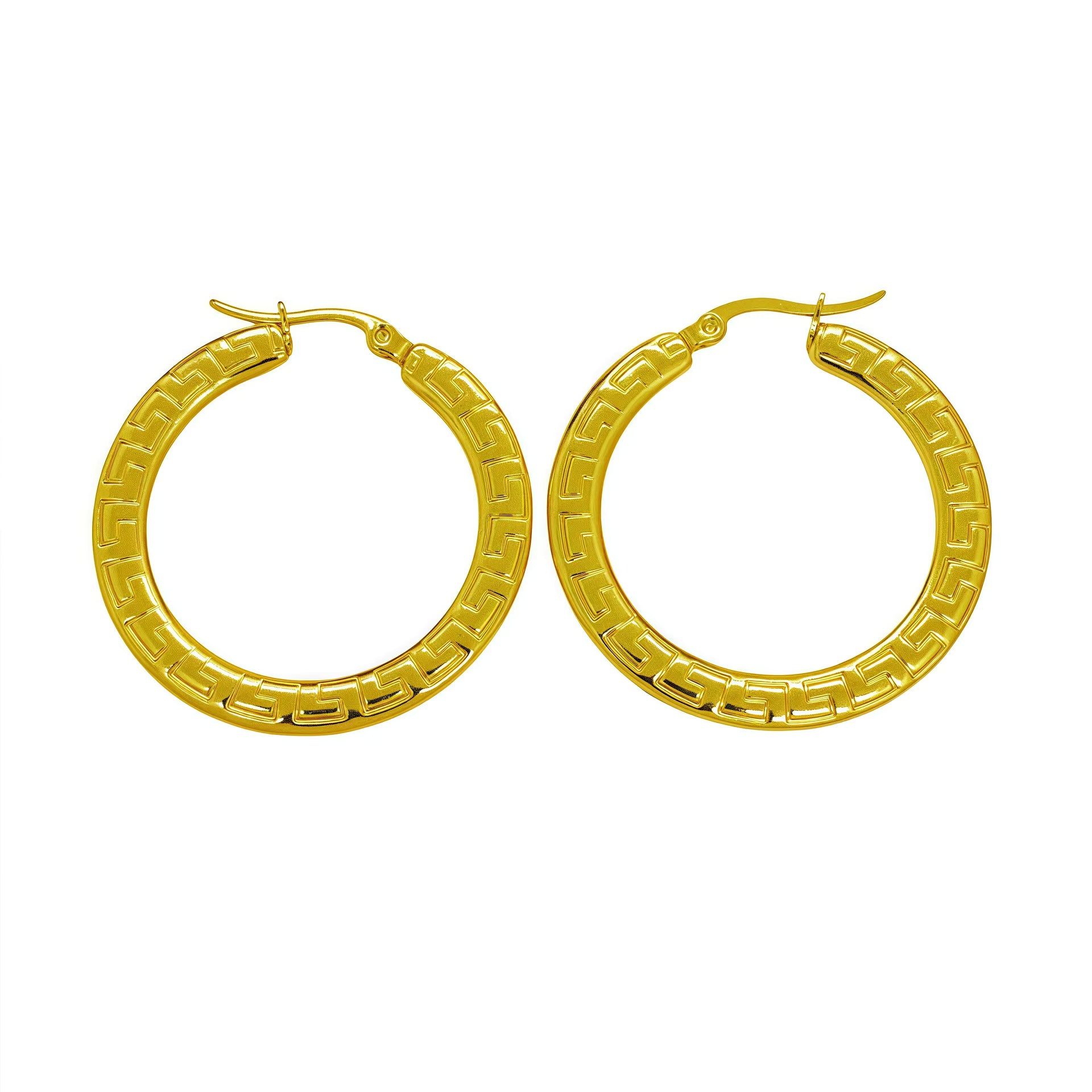 The Capri Hoops Stainless Steel 18K Gold Plated
