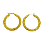 The Capri Hoops Stainless Steel 18K Gold Plated