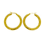The Capri Hoops Stainless Steel 18K Gold Plated