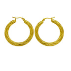 The Capri Hoops Stainless Steel 18K Gold Plated