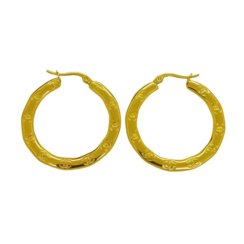 The Capri Hoops Stainless Steel 18K Gold Plated