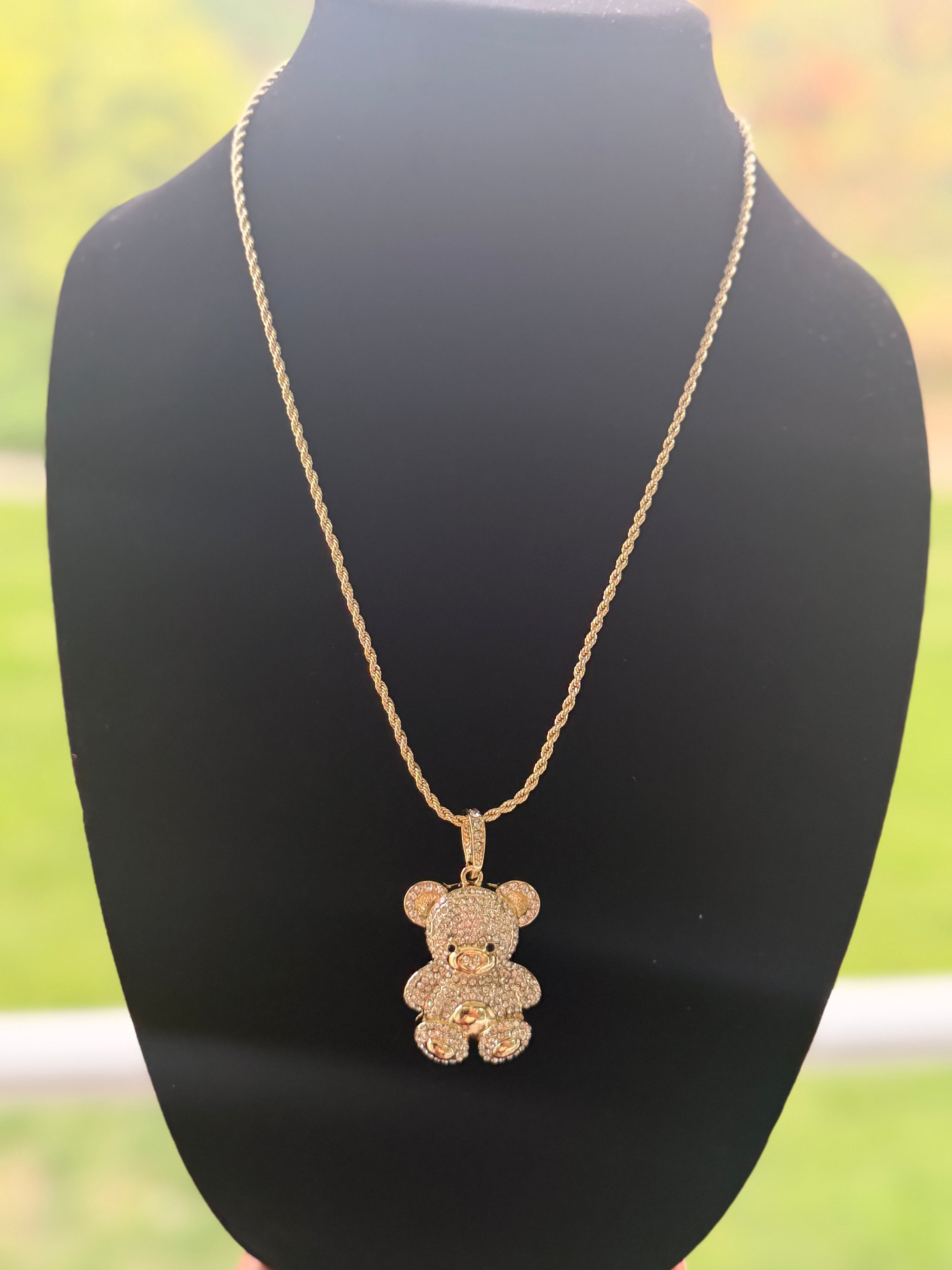 Teddy Bear Gold Filled Chain (Large Teddy)