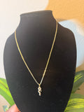 Small snake pendant with necklace gold filled