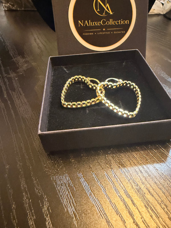 Rolex earrings 18k Gold filled
