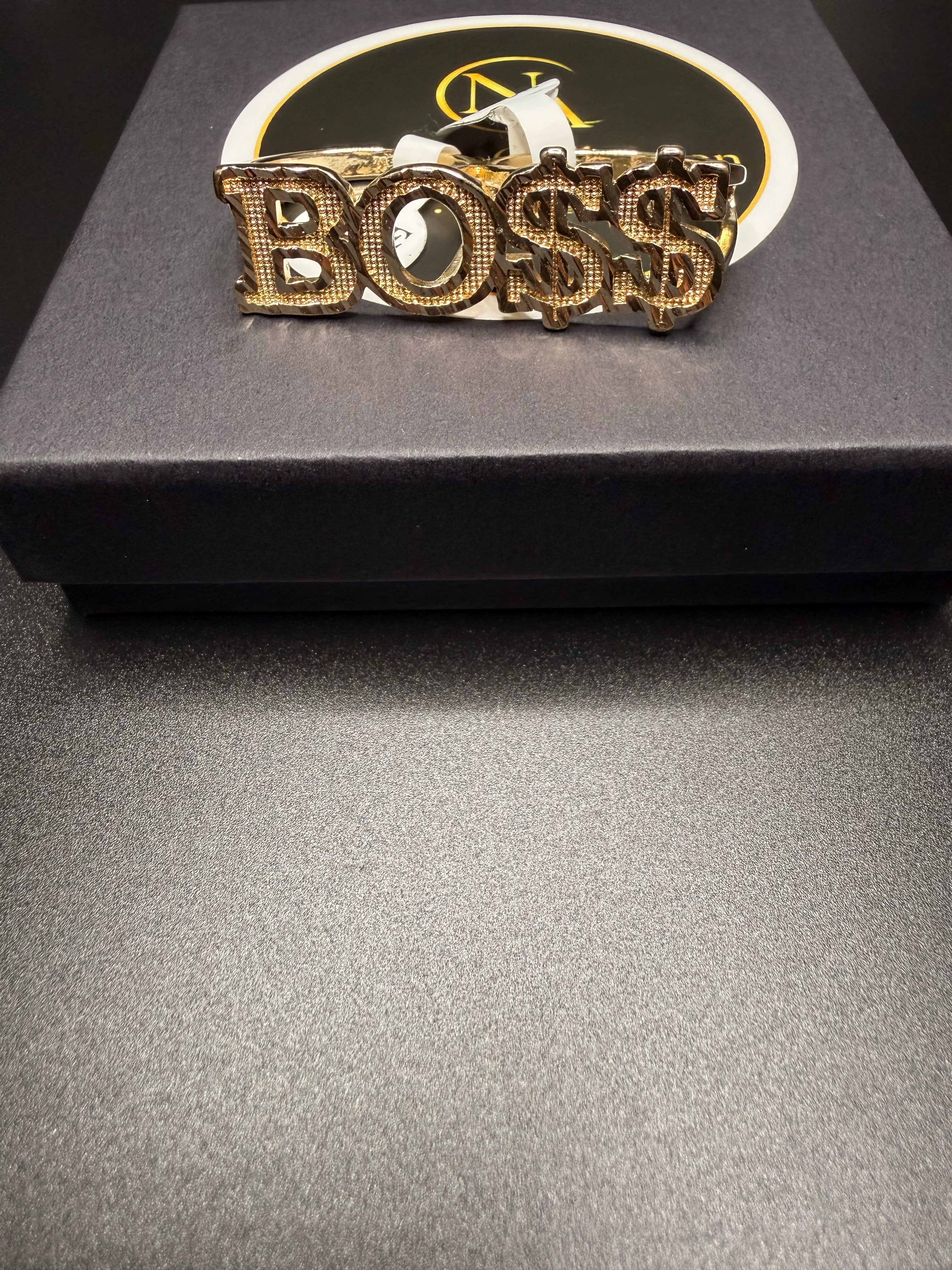 18K Gold Filled Boss 2 Finger ring