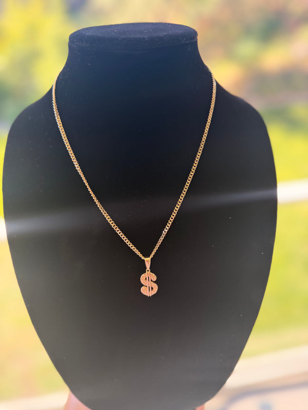 Signature Dollar Pendant Necklace