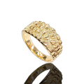 Gold Filled Brushed Nugget Ring