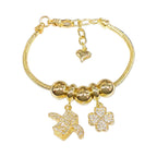 Gold Filled Lucky Money Fortune Charms Bracelet
