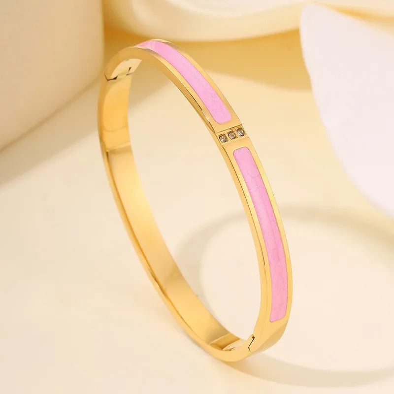 Sparkling Zirconia Stackable Bracelet Set