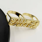 Men’s 14K Gold Double Finger Ring