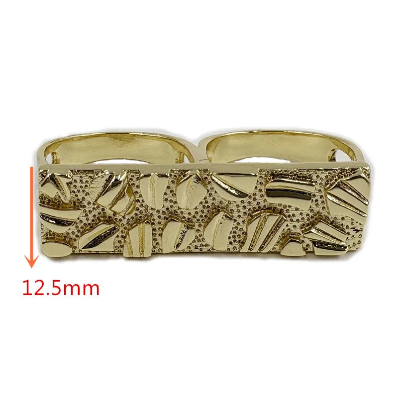 Men’s 14K Gold Double Finger Ring
