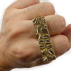 Men’s 14K Gold Double Finger Ring