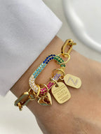 Gold Initial Letter Chain Necklace