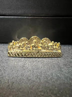 14k Gold Plated Double Finger Nugget Ring