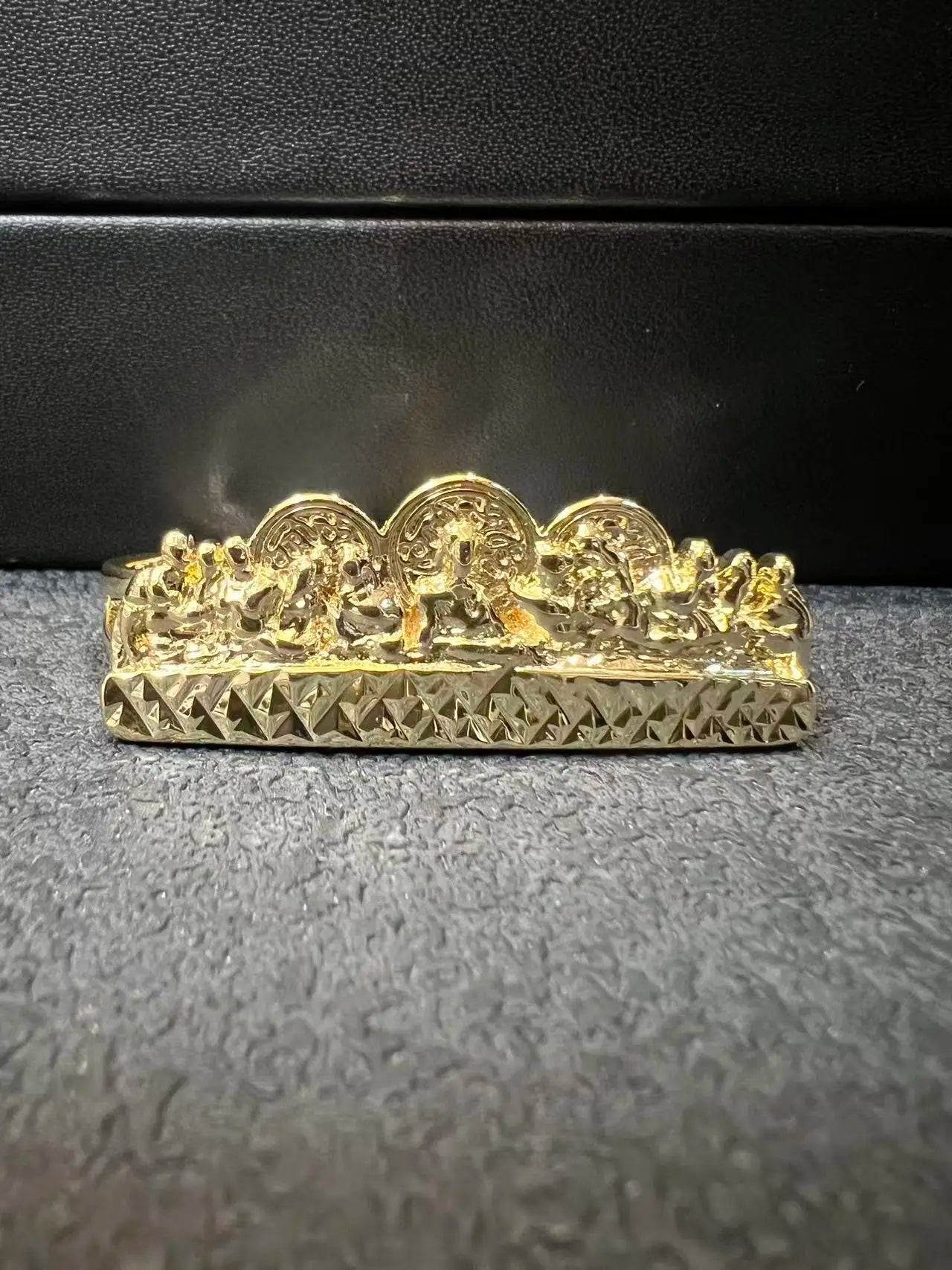 14k Gold Plated Double Finger Nugget Ring