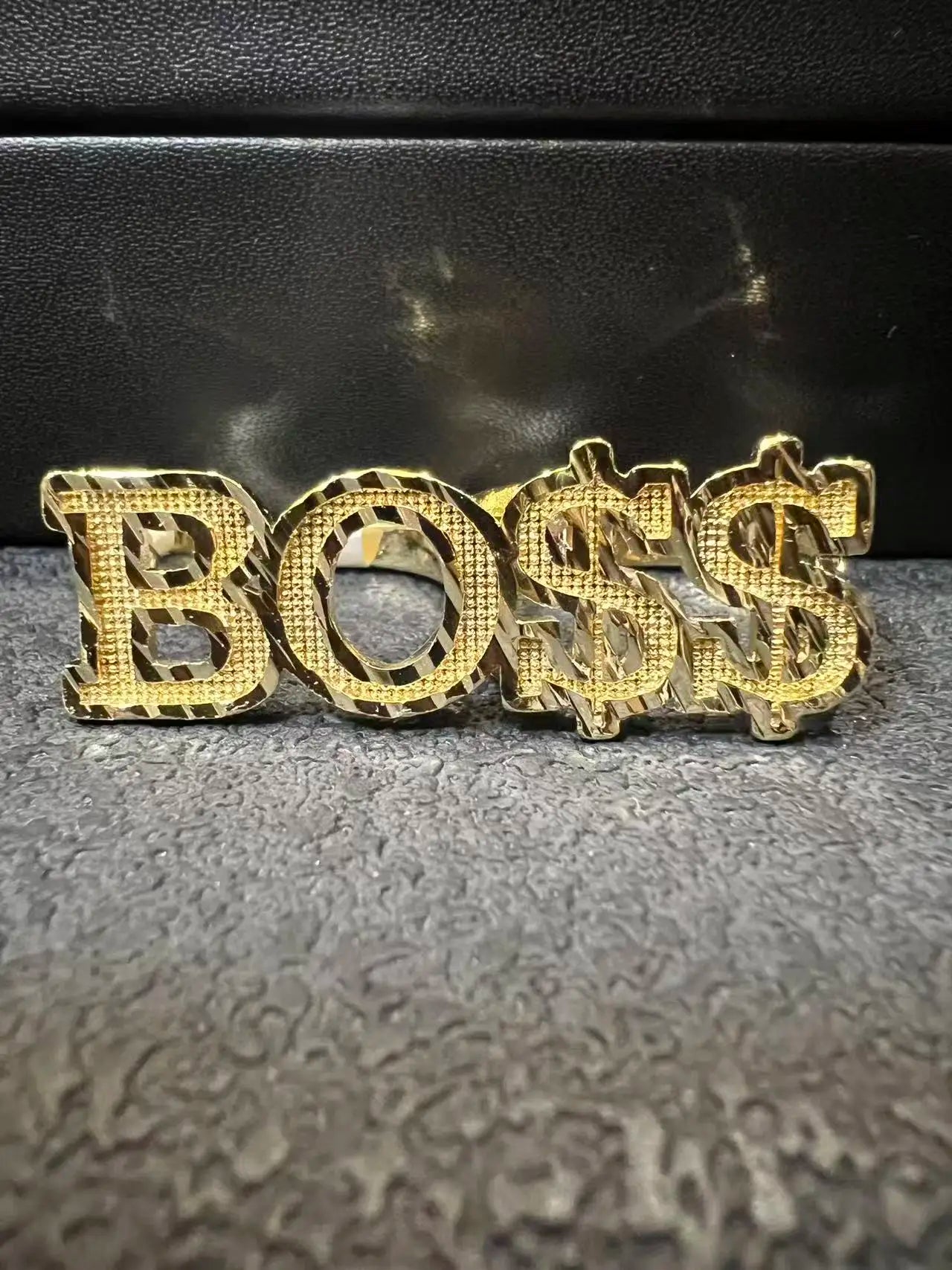 14k Gold Plated Double Finger Nugget Ring