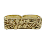 Men’s 14K Gold Double Finger Ring
