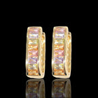 Emerald Luxe Gold-Filled Huggie Earrings