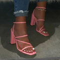 New Summer Sandals Comfortable and Versatile Open-toe High-heeled